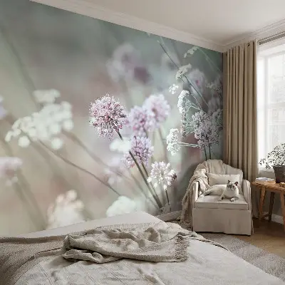 Fototapete fürs Kinderzimmer mit Motiv Wildblumen