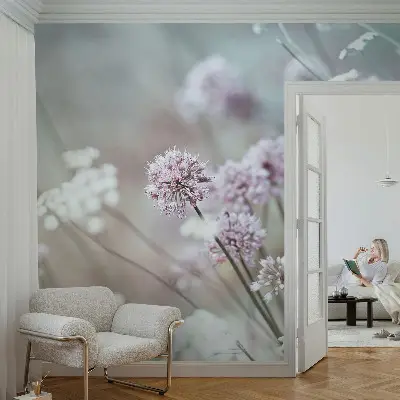 Fototapete fürs Kinderzimmer mit Motiv Wildblumen