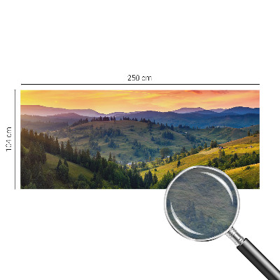 Vlies-Fototapete fürs Wohnzimmer mit einem Motiv einer Berglandschaft