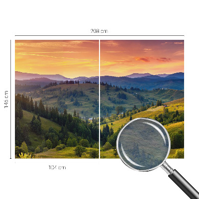 Vlies-Fototapete fürs Wohnzimmer mit einem Motiv einer Berglandschaft