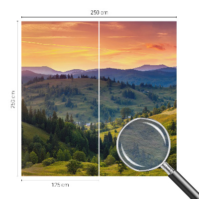 Vlies-Fototapete fürs Wohnzimmer mit einem Motiv einer Berglandschaft