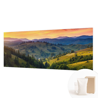 Vlies-Fototapete fürs Wohnzimmer mit einem Motiv einer Berglandschaft