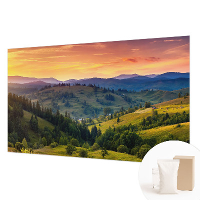 Vlies-Fototapete fürs Wohnzimmer mit einem Motiv einer Berglandschaft
