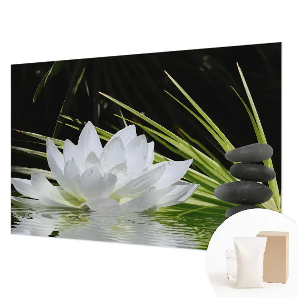 Vlies-Fototapete nach Maß mit dem Motiv „Lilienmeditation”