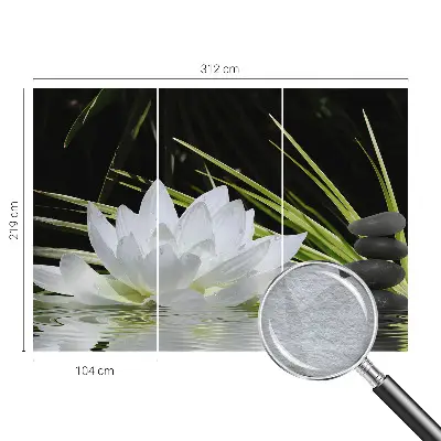 Vlies-Fototapete nach Maß mit dem Motiv „Lilienmeditation”