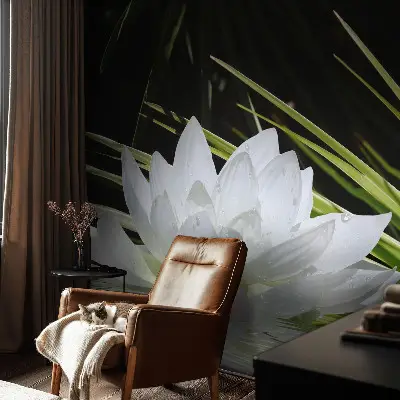 Vlies-Fototapete nach Maß mit dem Motiv „Lilienmeditation”
