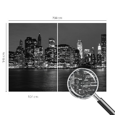 Vlies-Fototapete nach Maß Nachtmetropole