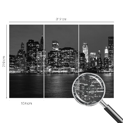 Vlies-Fototapete nach Maß Nachtmetropole