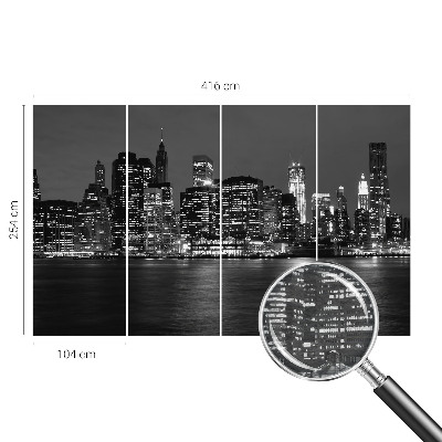 Vlies-Fototapete nach Maß mit Motiv 'Nachtmetropole'