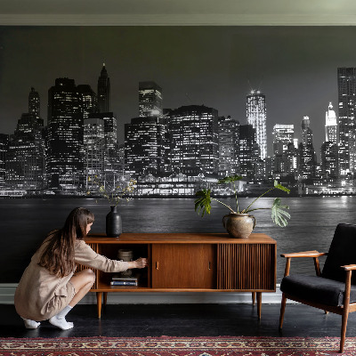 Vlies-Fototapete nach Maß Nachtmetropole