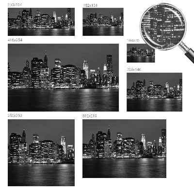 Vlies-Fototapete nach Maß mit Motiv 'Nachtmetropole'