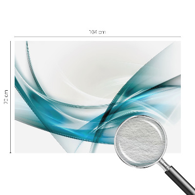 Vliestapete fürs Wohnzimmer Blaue Wellen