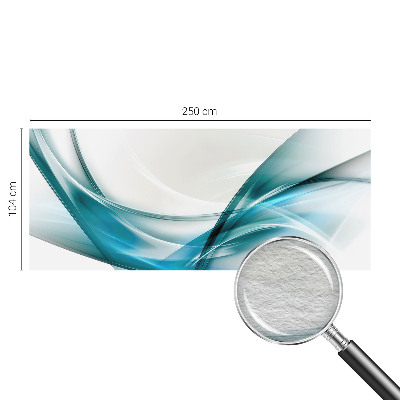 Vliestapete fürs Wohnzimmer Blaue Wellen