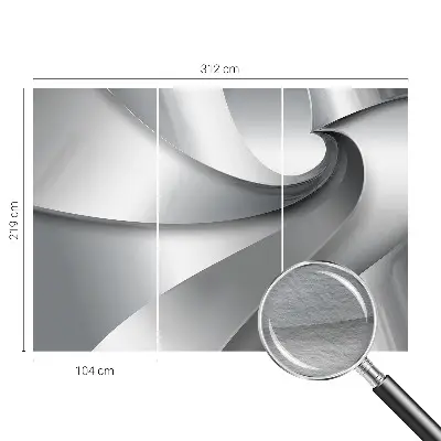 Bedruckte Vlies-Fototapete mit geometrischen Spiralen