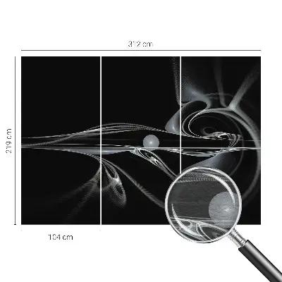 Moderne Vlies-Fototapete mit Motiv von Flüssigkeitsleitungen