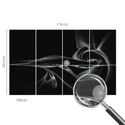 Moderne Vlies-Fototapete mit Motiv von Flüssigkeitsleitungen