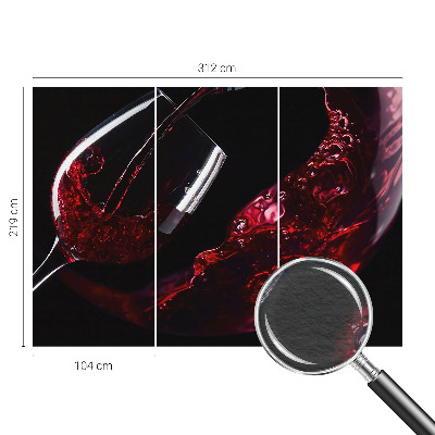 Fototapete aus Vlies mit Motiv von Rotwein