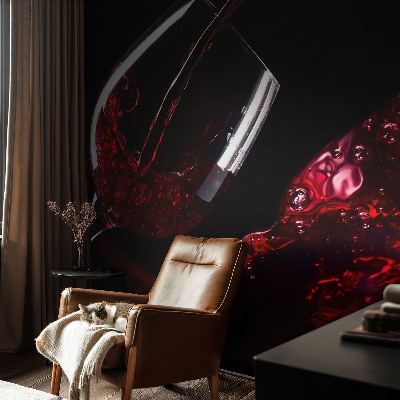 Fototapete aus Vlies mit Motiv von Rotwein