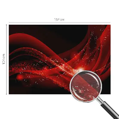 Dekorative Wand-Fototapete mit rotem Wirbelmotiv