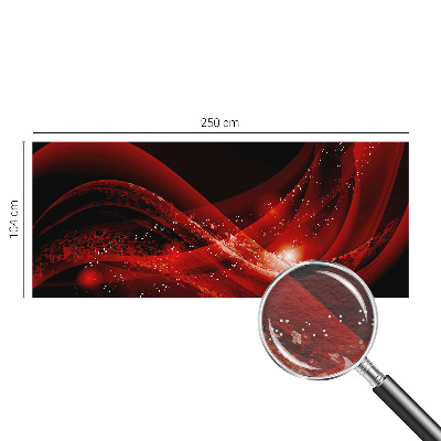 Dekorative Wand-Fototapete Roter Wirbel