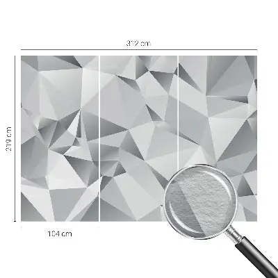 Wandtapete mit abstraktem geometrischem Muster