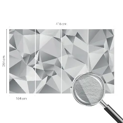 Wandtapete mit abstraktem geometrischem Muster