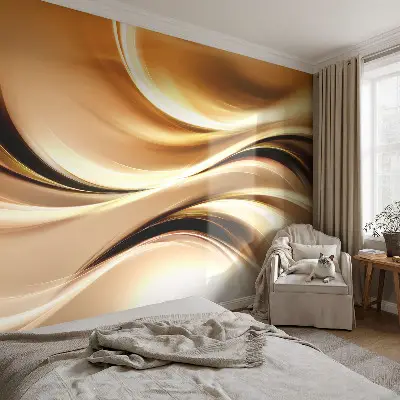 Fototapete fürs Schlafzimmer mit Motiv von Flüssigkeitsleitungen