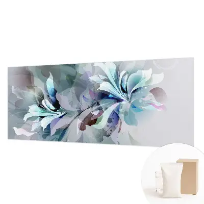 Vlies-Fototapete fürs Wohnzimmer mit floral-abstraktem Motiv
