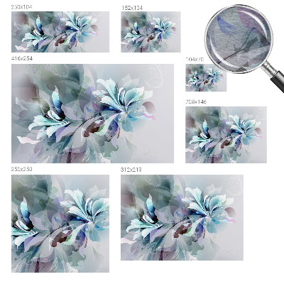 Vlies-Fototapete fürs Wohnzimmer Florale Abstraktion