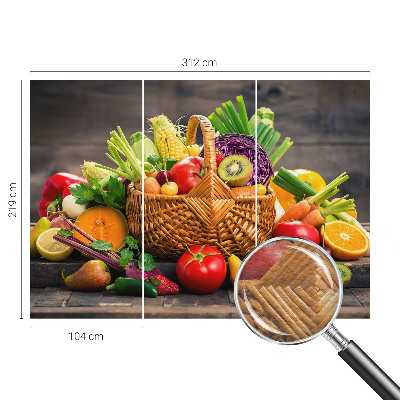 Vlies-Fototapete fürs Schlafzimmer mit einem fruchtigen Motiv
