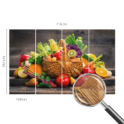 Vlies-Fototapete fürs Schlafzimmer mit einem fruchtigen Motiv