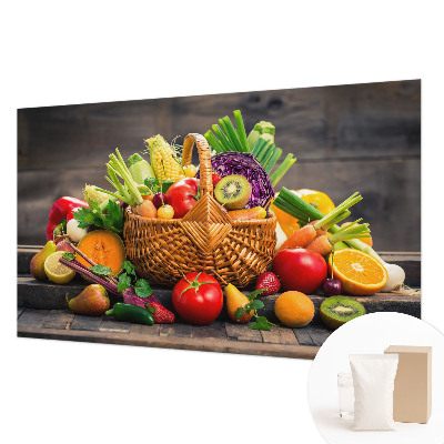 Vlies-Fototapete fürs Schlafzimmer mit einem fruchtigen Motiv