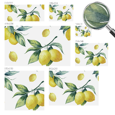 Vliestapete fürs Schlafzimmer Zitronenmotiv