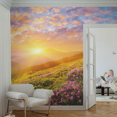 Bedruckte Vlies-Fototapete mit Motiv 'Bergwesten'