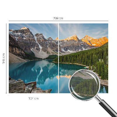 Fototapete nach Maß mit Spiegelung des Berges als Motiv