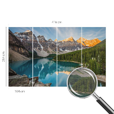 Fototapete nach Maß mit Spiegelung des Berges als Motiv