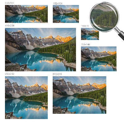 Fototapete nach Maß Spiegelung des Berges