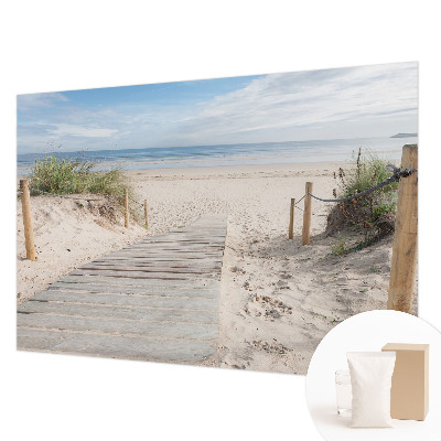 Dekorative Wand-Fototapete Holzsteg