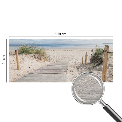 Dekorative Wand-Fototapete mit Holzsteg-Motiv