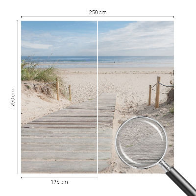 Dekorative Wand-Fototapete mit Holzsteg-Motiv