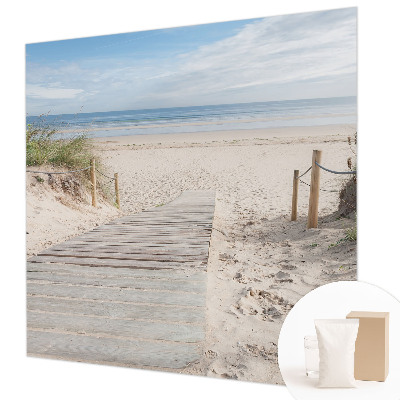 Dekorative Wand-Fototapete Holzsteg