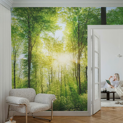 Fototapete mit dem Motiv „Harmonie des Waldes”