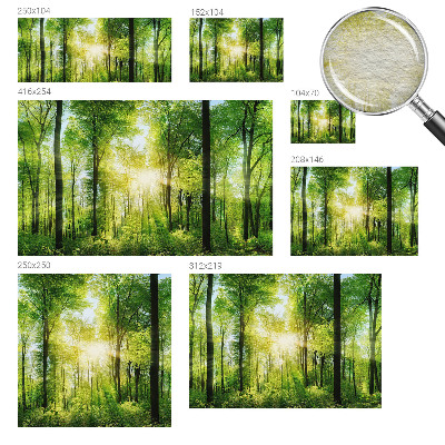 Fototapete mit dem Motiv „Harmonie des Waldes”