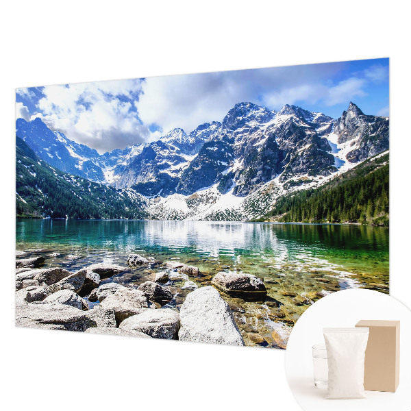 Wandtapete mit Motiv einer Berglandschaft