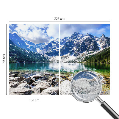 Wandtapete mit Motiv einer Berglandschaft