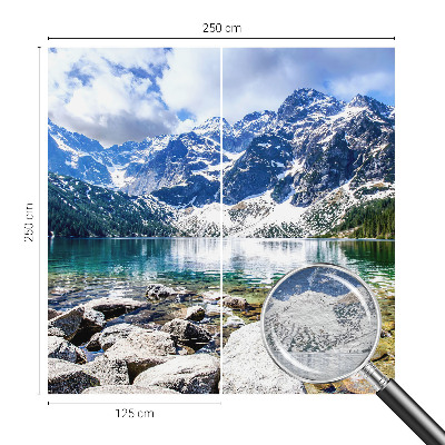 Wandtapete mit Motiv einer Berglandschaft