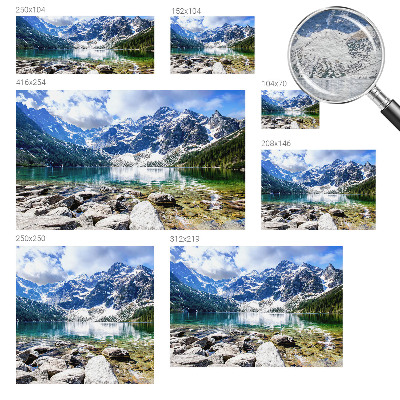 Wandtapete mit Motiv einer Berglandschaft
