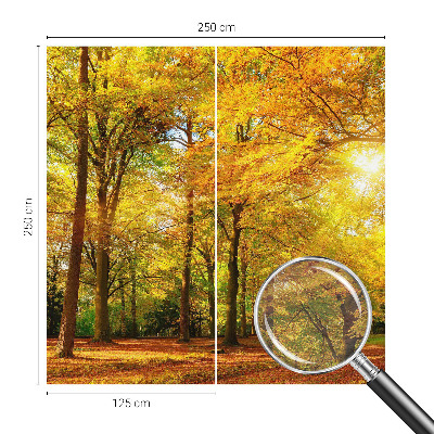Vlies-Fototapete mit goldenem Blattmotiv