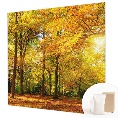 Vlies-Fototapete mit goldenem Blattmotiv