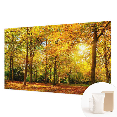 Vlies-Fototapete mit goldenem Blattmotiv